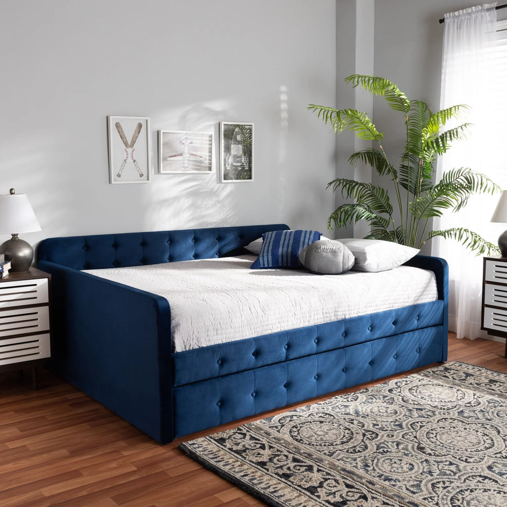 Grey Twin Daybed with Trundle S17666