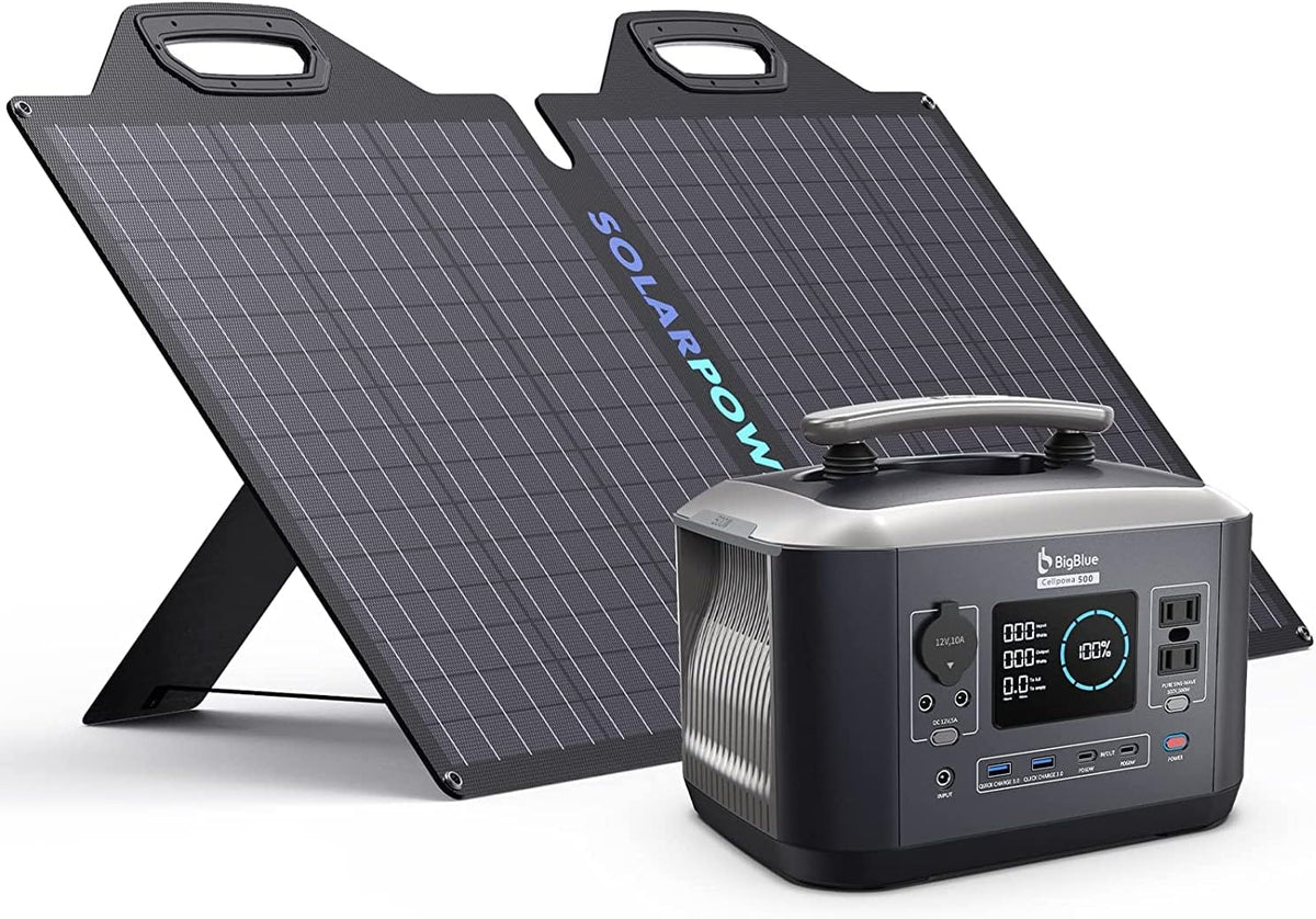 Portable Power Station 537.6Wh LiFePO4 Battery Solar Generator Z58015