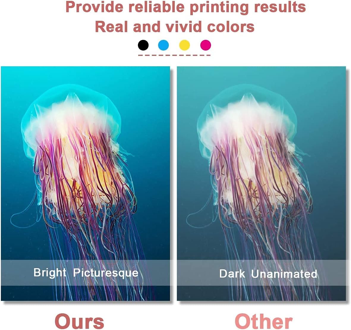 6 Pack Remanufactured Ink Cartridge Replacement (3 Black + 3 Tri-Color) P602393