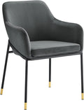 Black Velvet Dining Armchair R9404