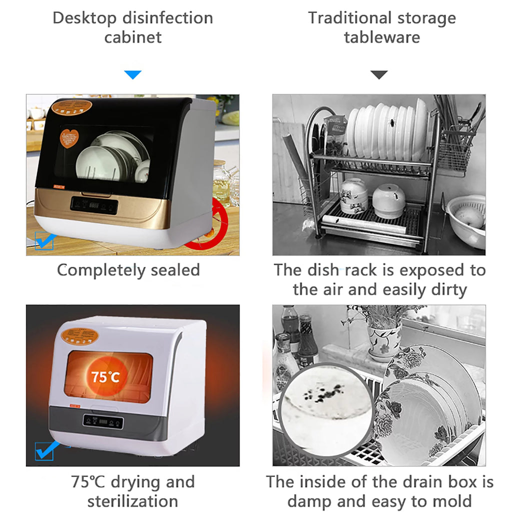 Portable Countertop Dishwasher with Air Dry U53765
