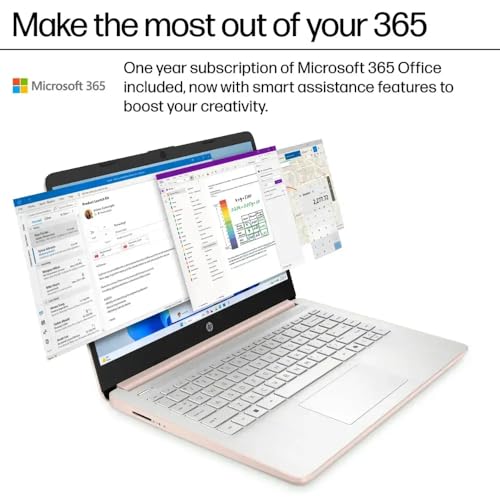 14 Ultrabook Intel 4-Core CPU 32GB RAM 1.6TB Storage Rose Gold Win 11 S2975