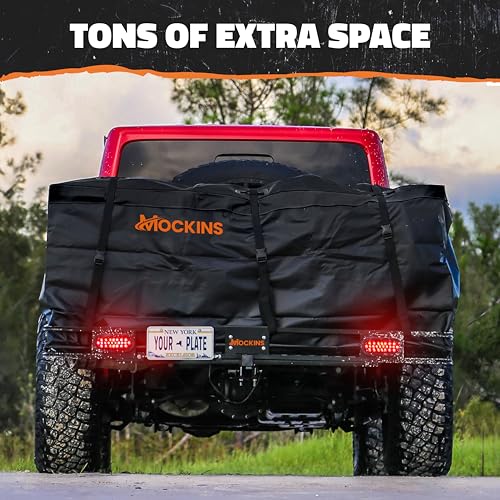 72"x36"x6" Folding Trailer Hitch Cargo Carrier with Waterproof Cargo Bag Z762