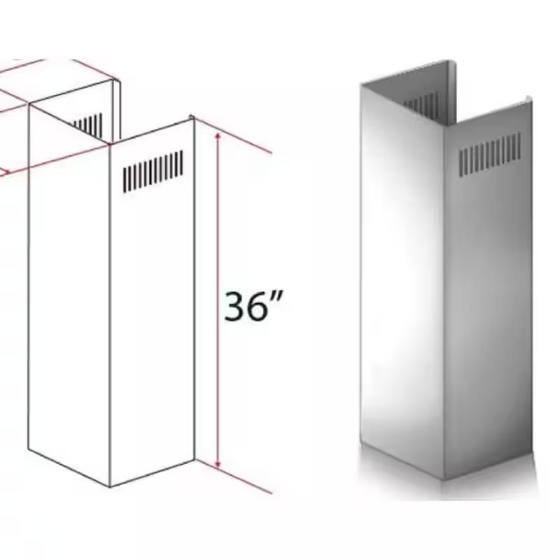 Adjustable 1-Piece Chimney Extension Kit V270