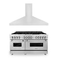 60 in. Dual Fuel Range & Range Hood Appliance Package Y25636