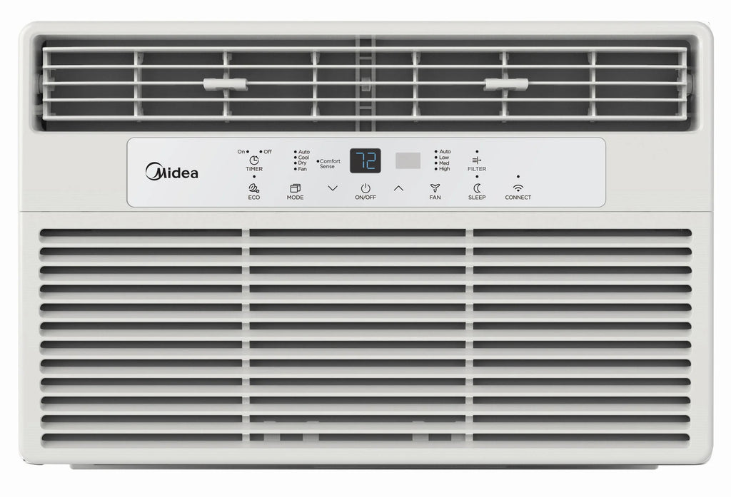 8,000 BTU 115V Smart Window Air Conditioner with Remote, White J510