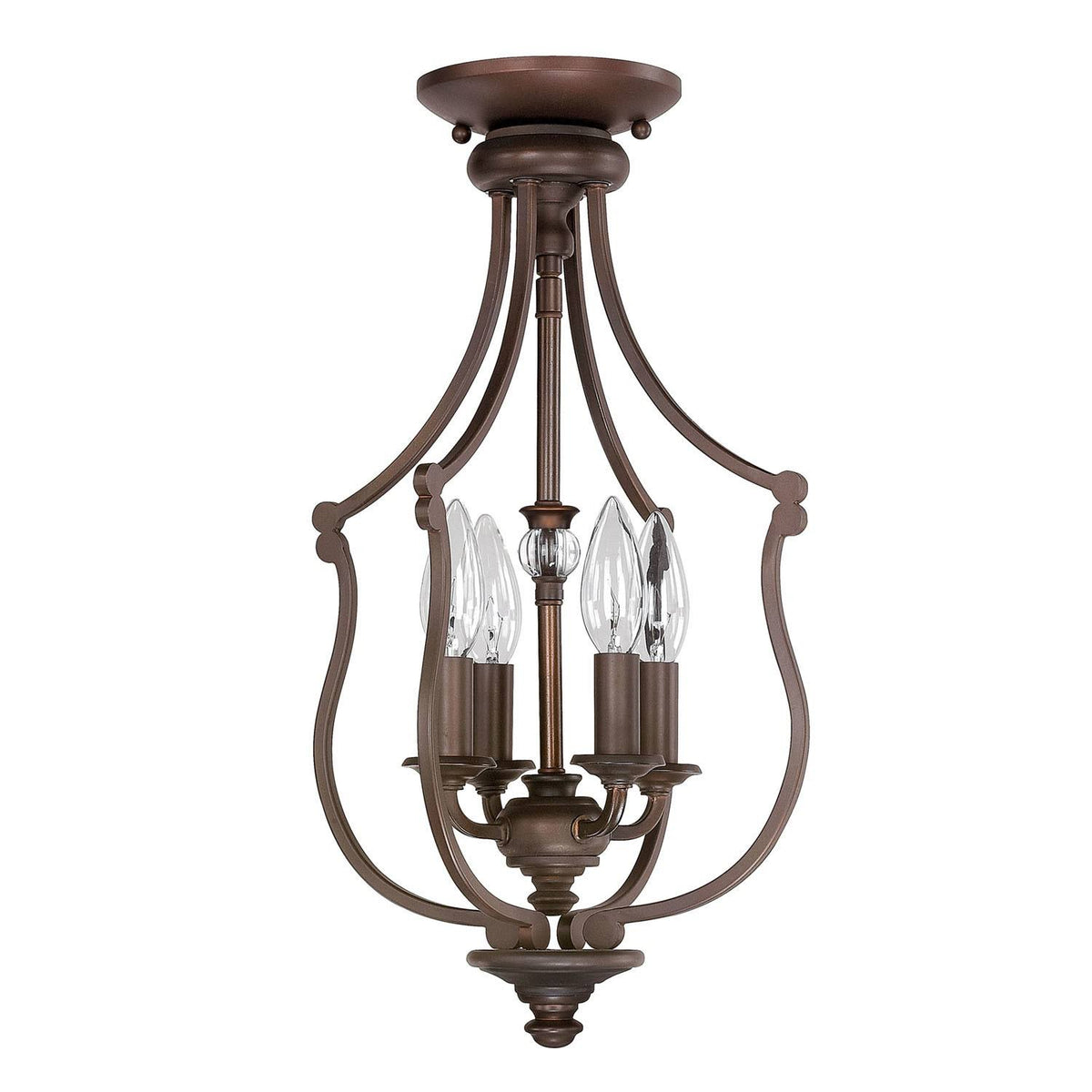 4 Light Foyer Burnished Bronze B32373