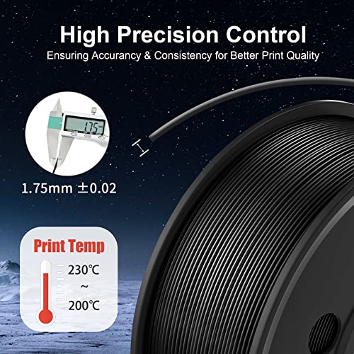 250g PLA Filament 1.75mm 8 Rolls Multicolor Y24091