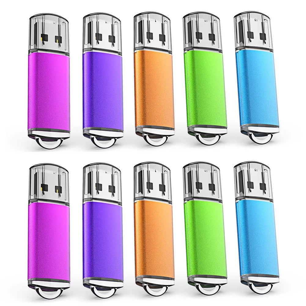 Multicolor 10pack 4 GB USB 2.0 Flash Drives M526993