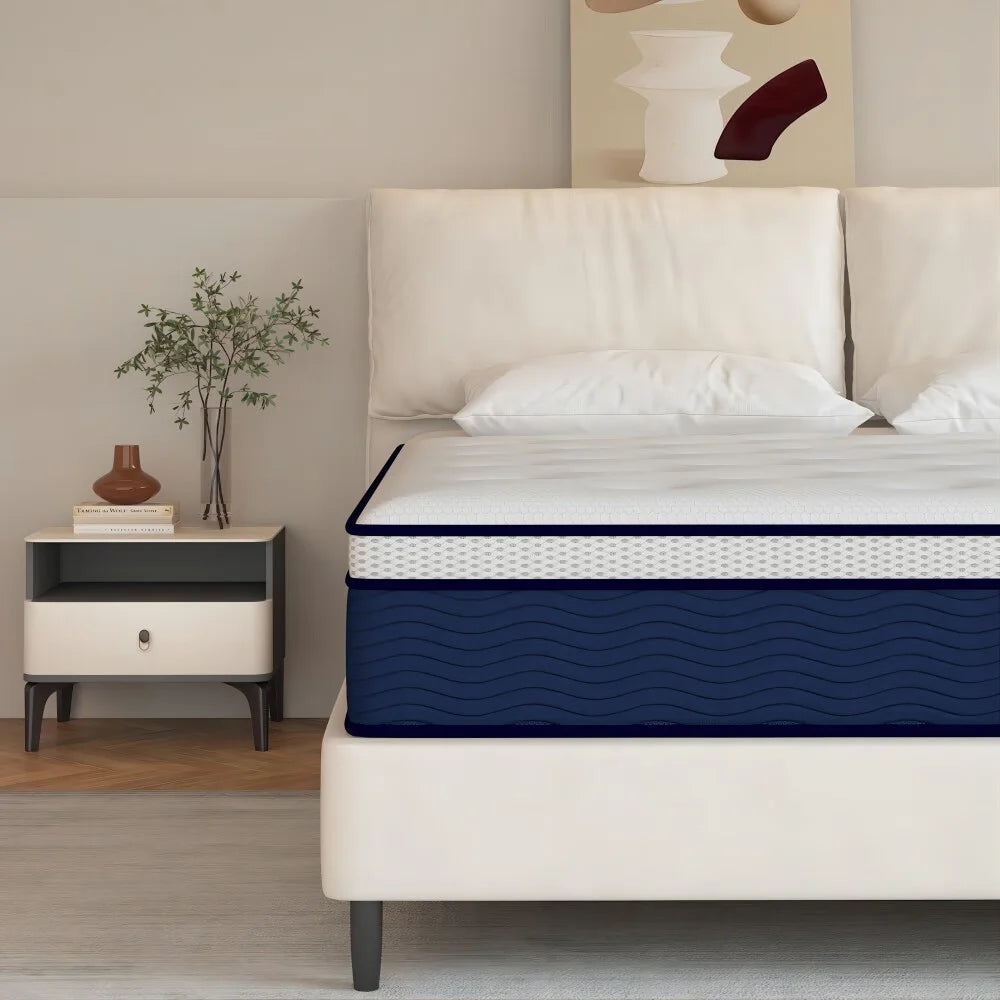 King Size 12 inch Gel Memory Foam Hybrid Mattress X6701
