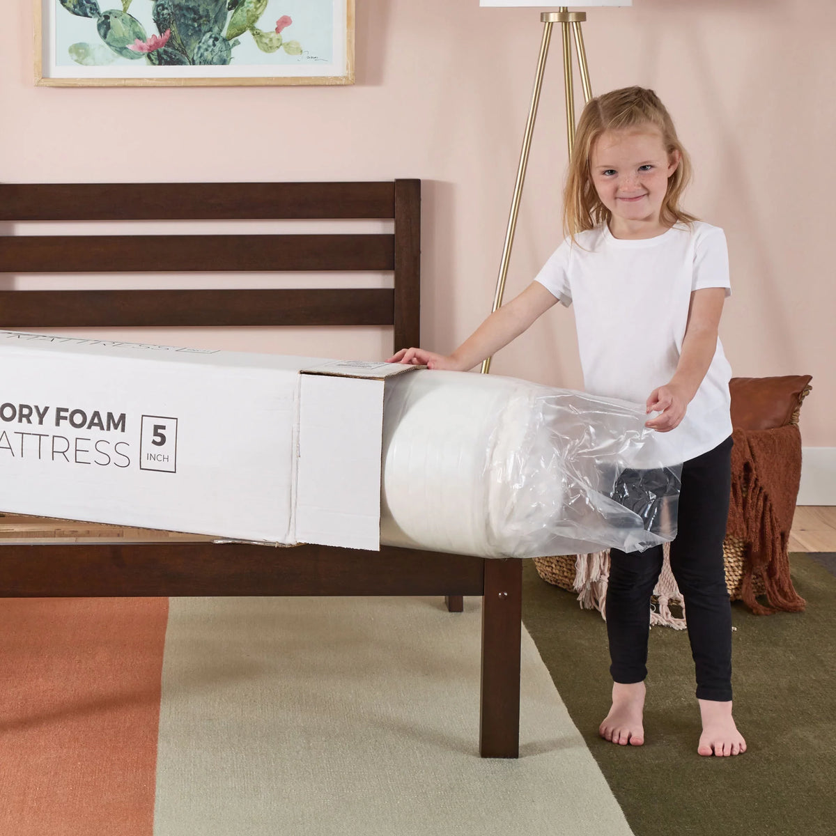 5 Gel Memory Foam Mattress, Twin M10178