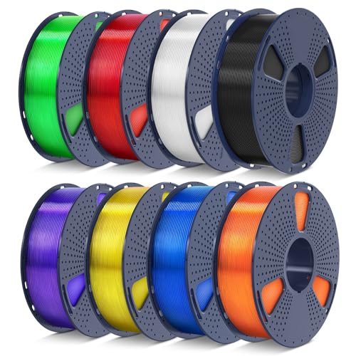 250g PLA Filament 1.75mm 8 Rolls Multicolor Y24091