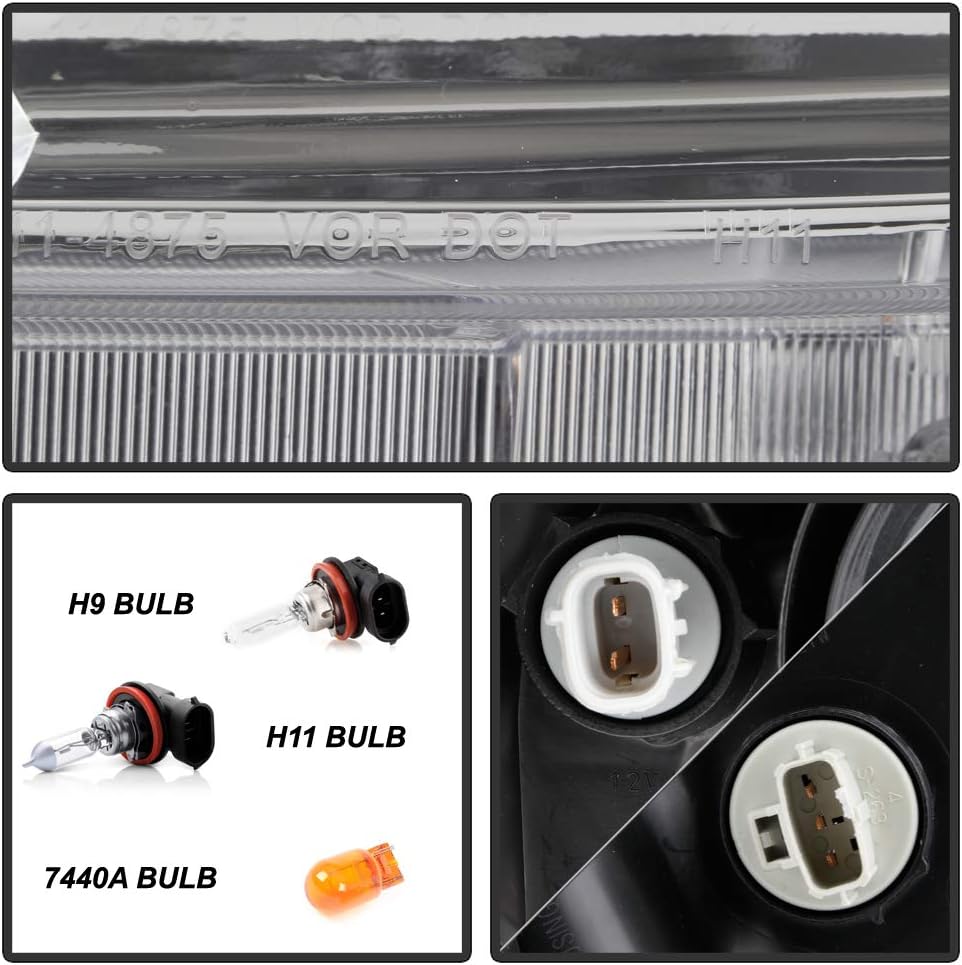 Chrome Housing Projector Headlights L571026