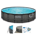 20ft x 48in Above Ground Frame Swimming Pool Set with Pump E762601