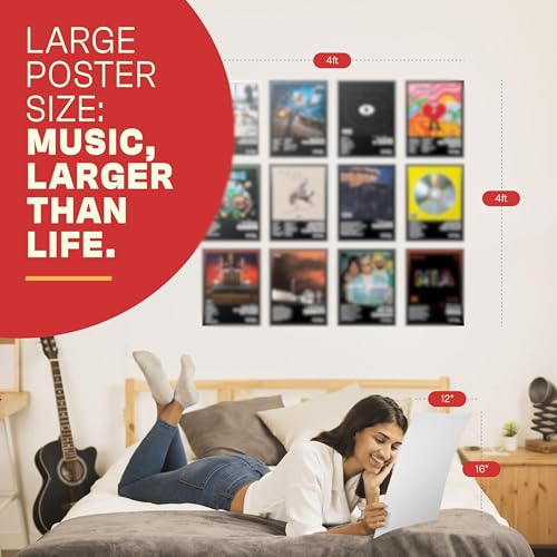 12 Pcs Album Cover Posters 12x16" S816812