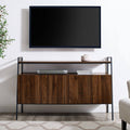 52-Inch Modern TV Stand Console Dark Walnut P353
