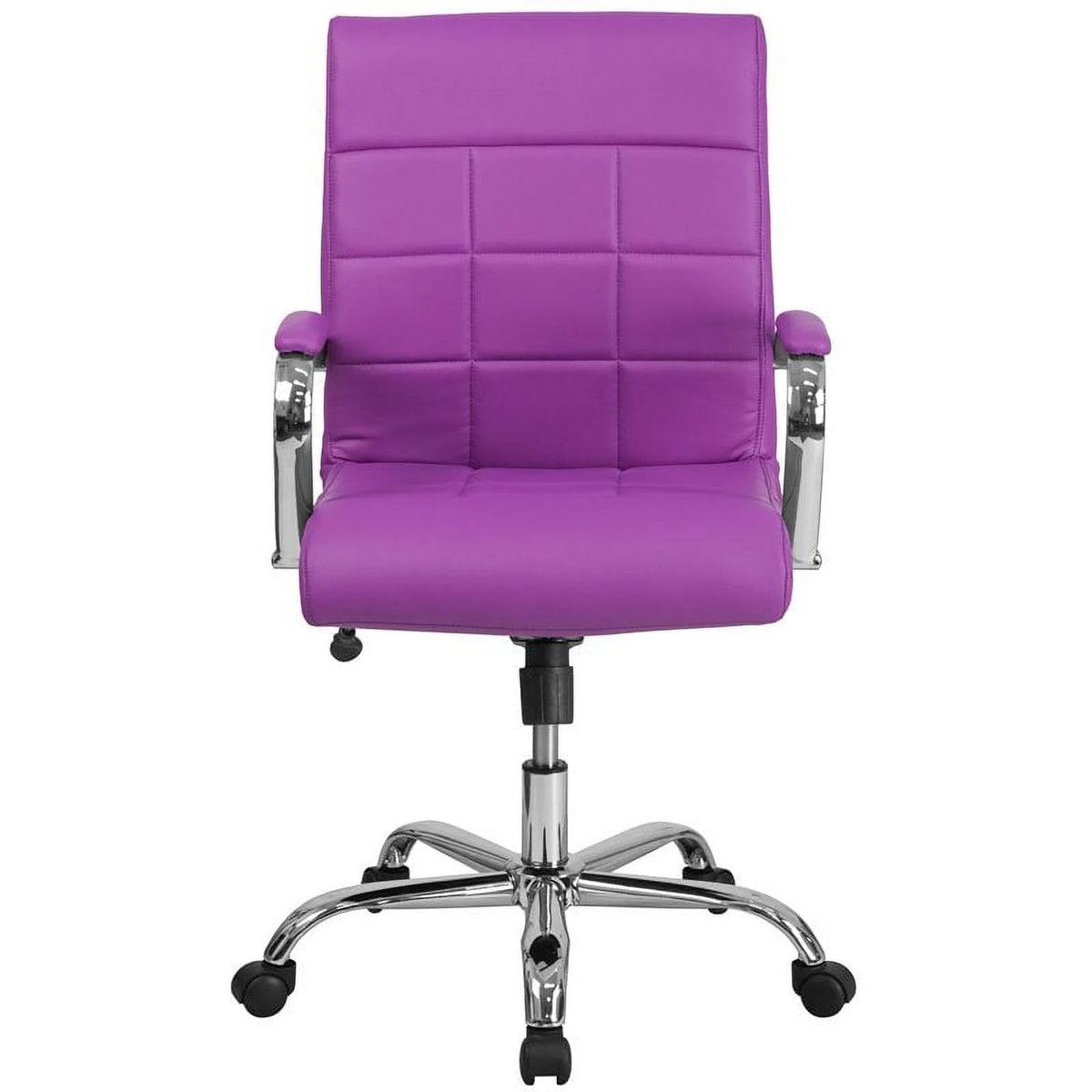 Purple Faux Leather Swivel Office Chair E8892