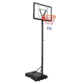 8ft-10ft Portable Basketball Hoop System with Wheels N137