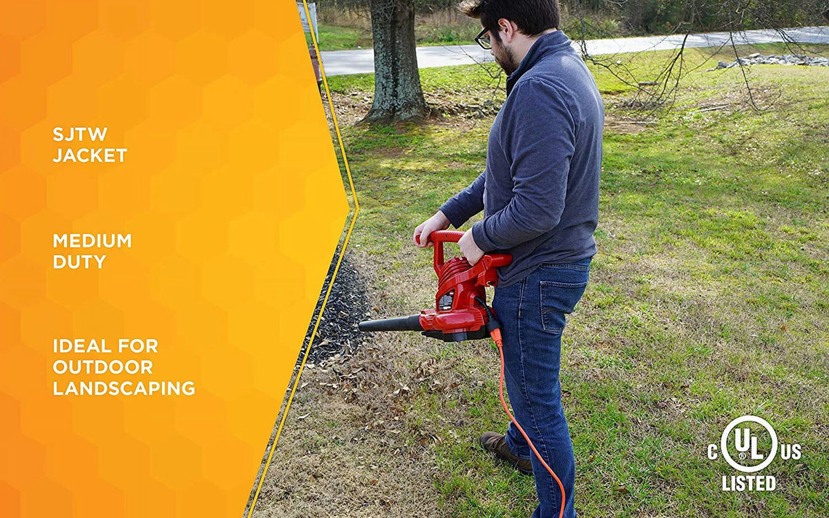 16 Gauge 100' Orange SJTW Extension Cord H2099