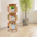 3 Layer 360 Rotating Solid Wood Bookshelf W5906