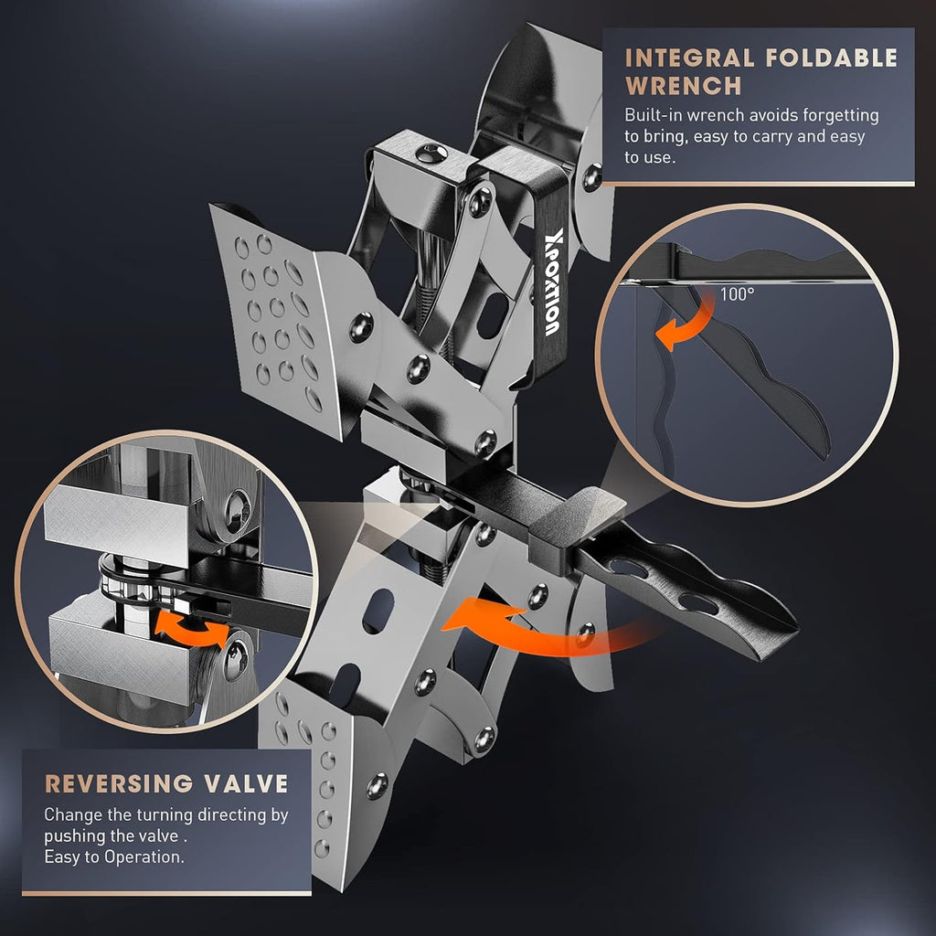 X-Shaped Wheel Stabilizer, 2 Sets Rust-Proof Wheel Chocks E83536