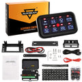 8 Gang Switch Panel Automatic Dimmable LED Touch Control Panel Box J27226
