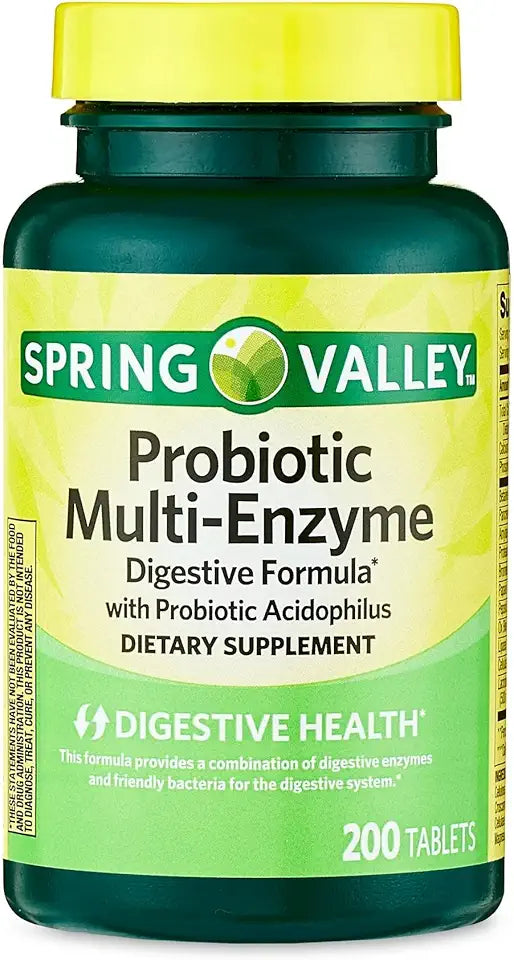 Probiotic Multi-Enzyme Digestive Formula Tablets 200 Count K4108