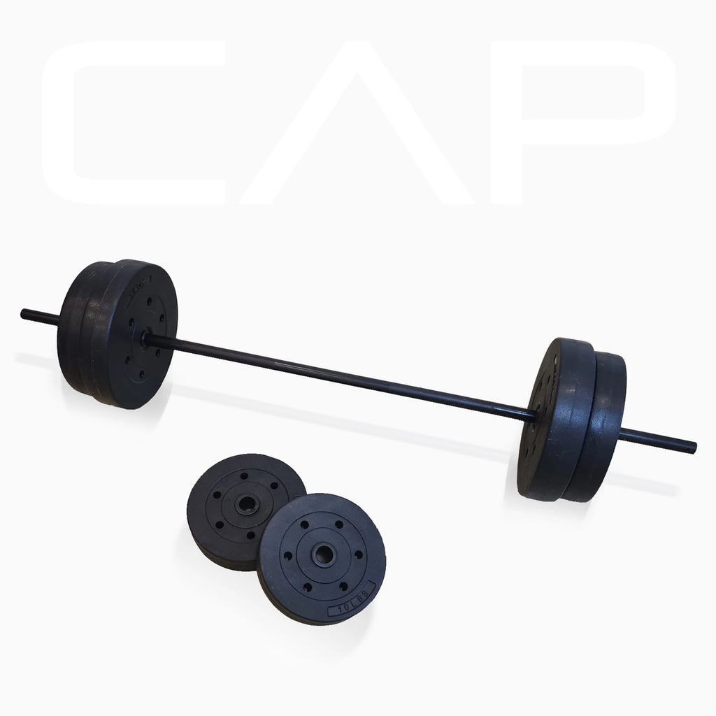 Adjustable Weight Bench with Rack and 90 lb Vinyl Weight Set J9293