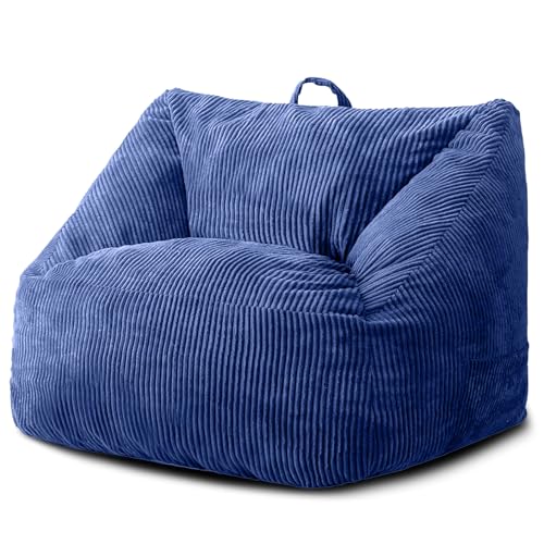 Black Memory Foam Bean Bag Chair W691