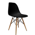 Black WoodLeg Dining Side Chair L989