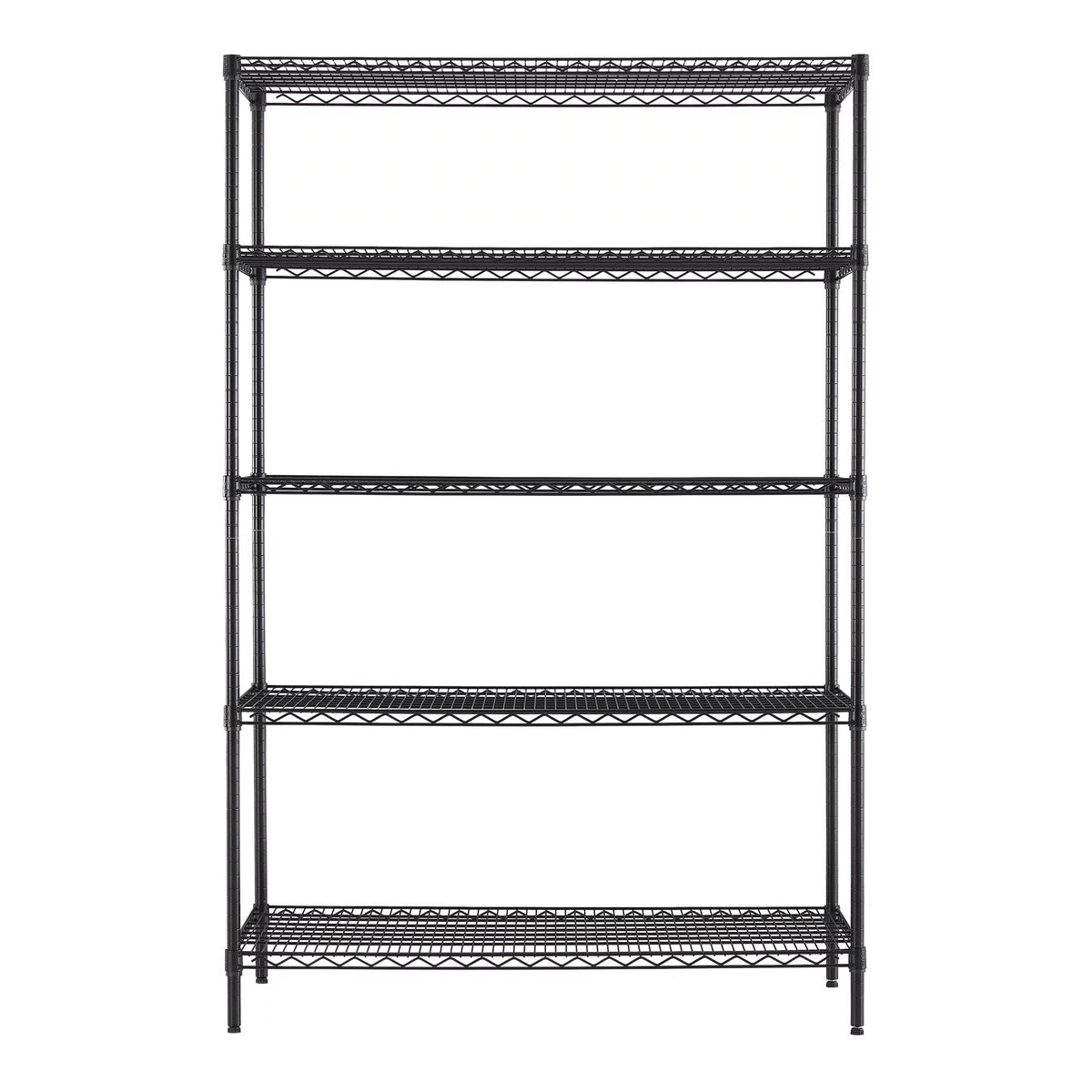 Steel 5-Tier Storage Shelf Unit Black X360