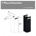 36 in. Chimney Extension in Black Stainless X30275