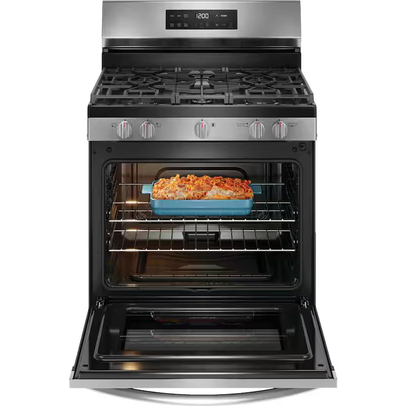 5 Burner Freestanding Gas Range in Stainless Steel P988