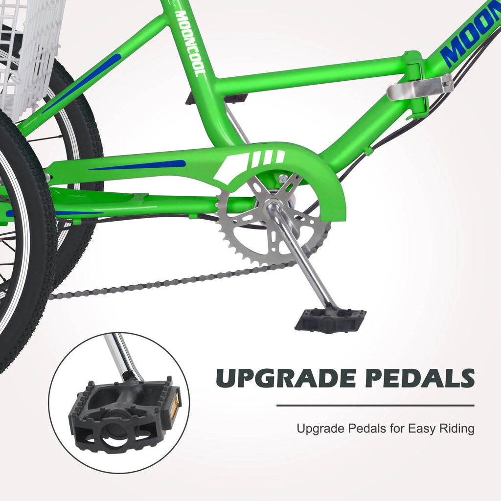 Folding 7-Speed 3 Wheels Tricycle V4035