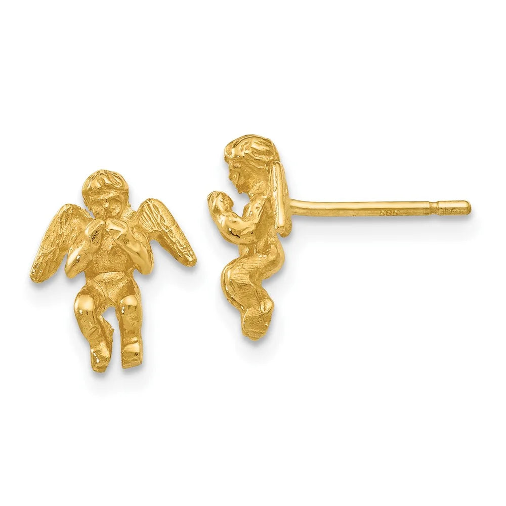 14 Karat Yellow Gold Angel Earrings N147756
