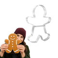 XL Gingerbread Man Cookie Cutter 8.5 in Stainless Steel E1334