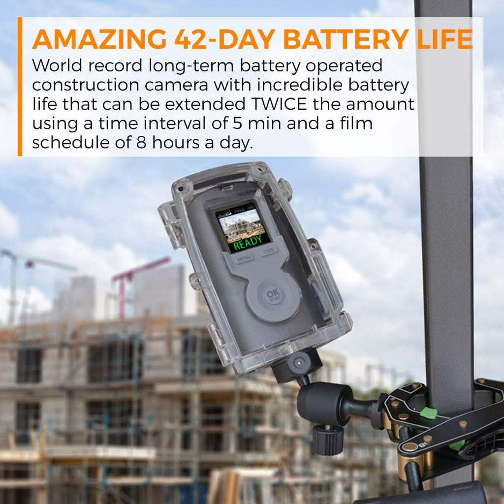 Time Lapse Camera with Clamp and Water-Resistant Case S6101