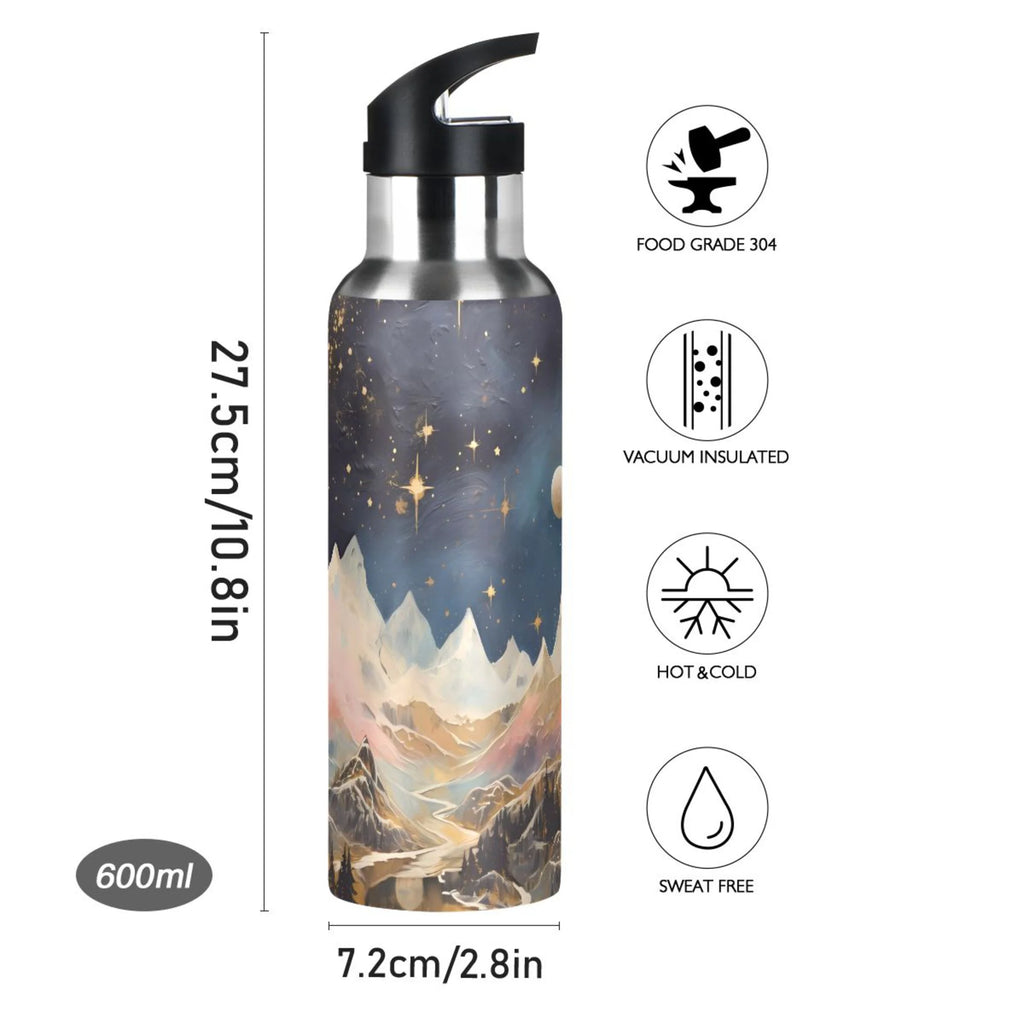 Stainless Steel Insulated Water Bottle with Straw Lid U10088