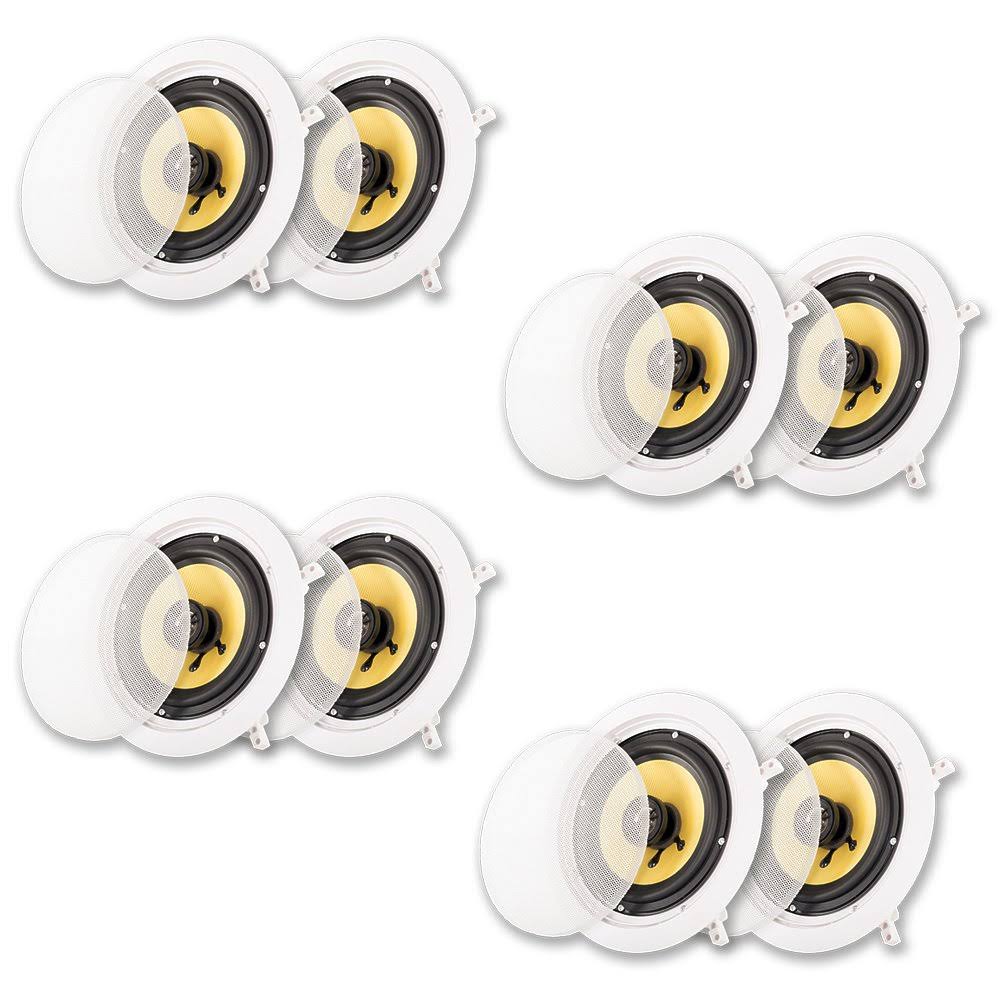 6.5x22 In Ceiling Speakers 4 Pair Pack N694914