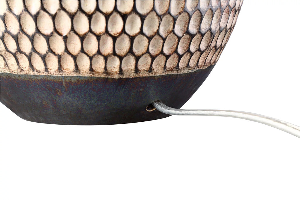 21" High Brown Wood Ceramic Table Lamp H89615