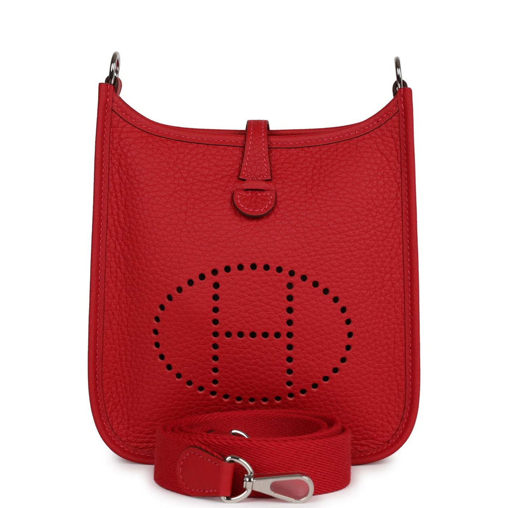 Rouge Piment Clemence Palladium Hardware Bag C32881