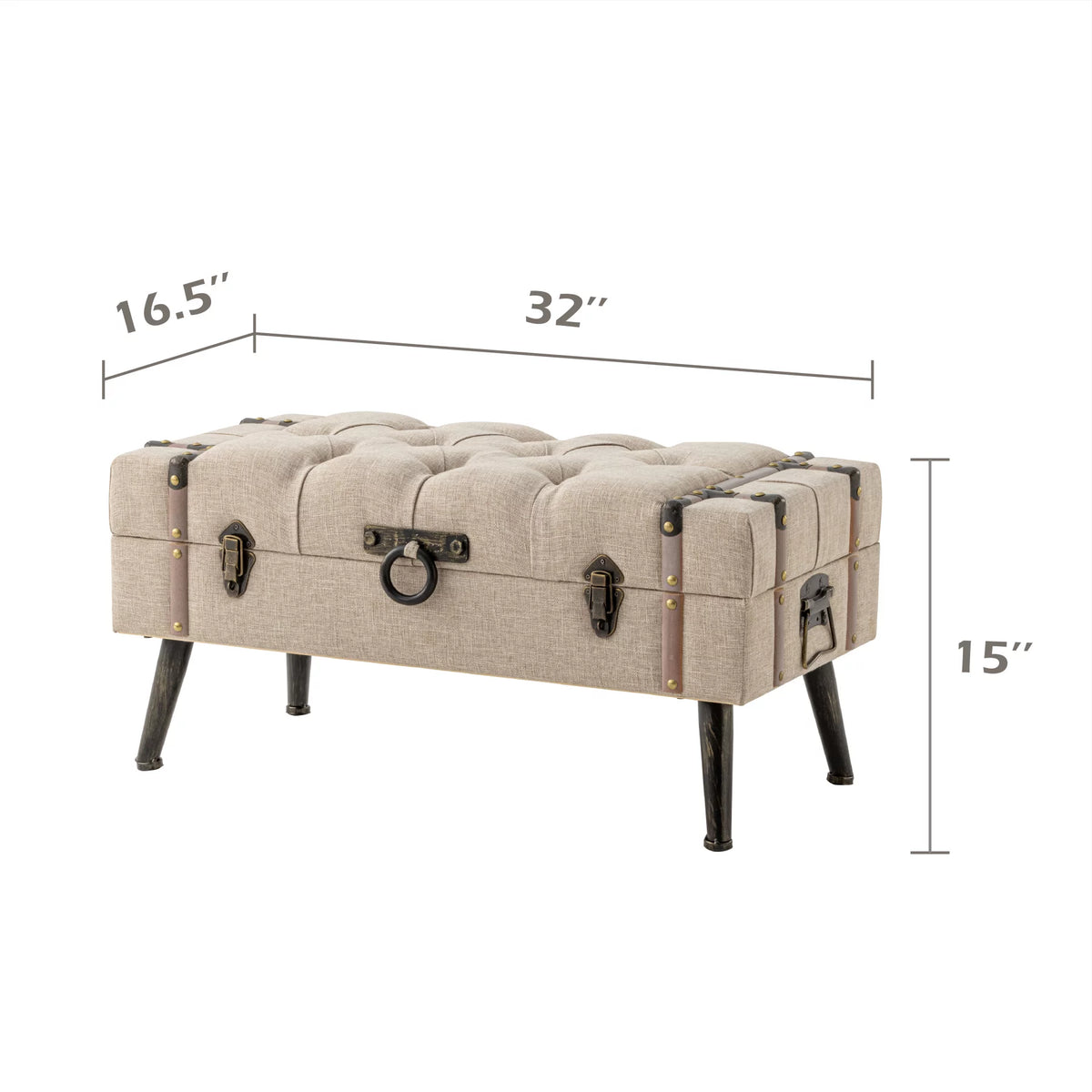 Modern Upholstered Storage Ottoman N53348