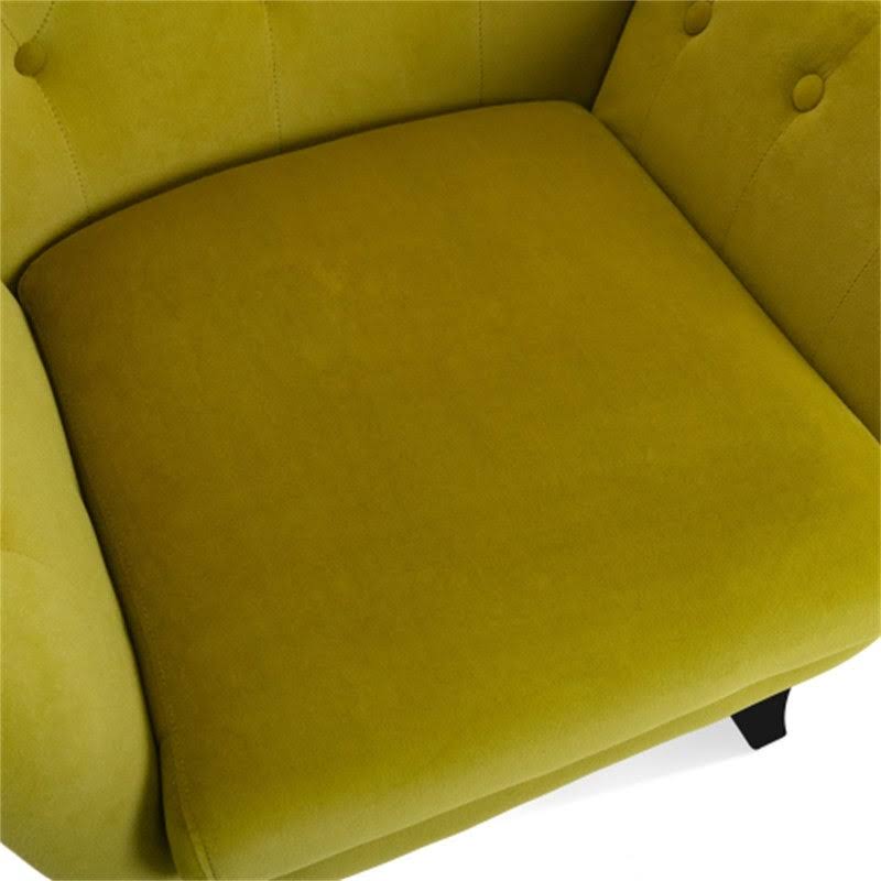 Velvet Accent Chair Armchair with Wooden Legs M5633