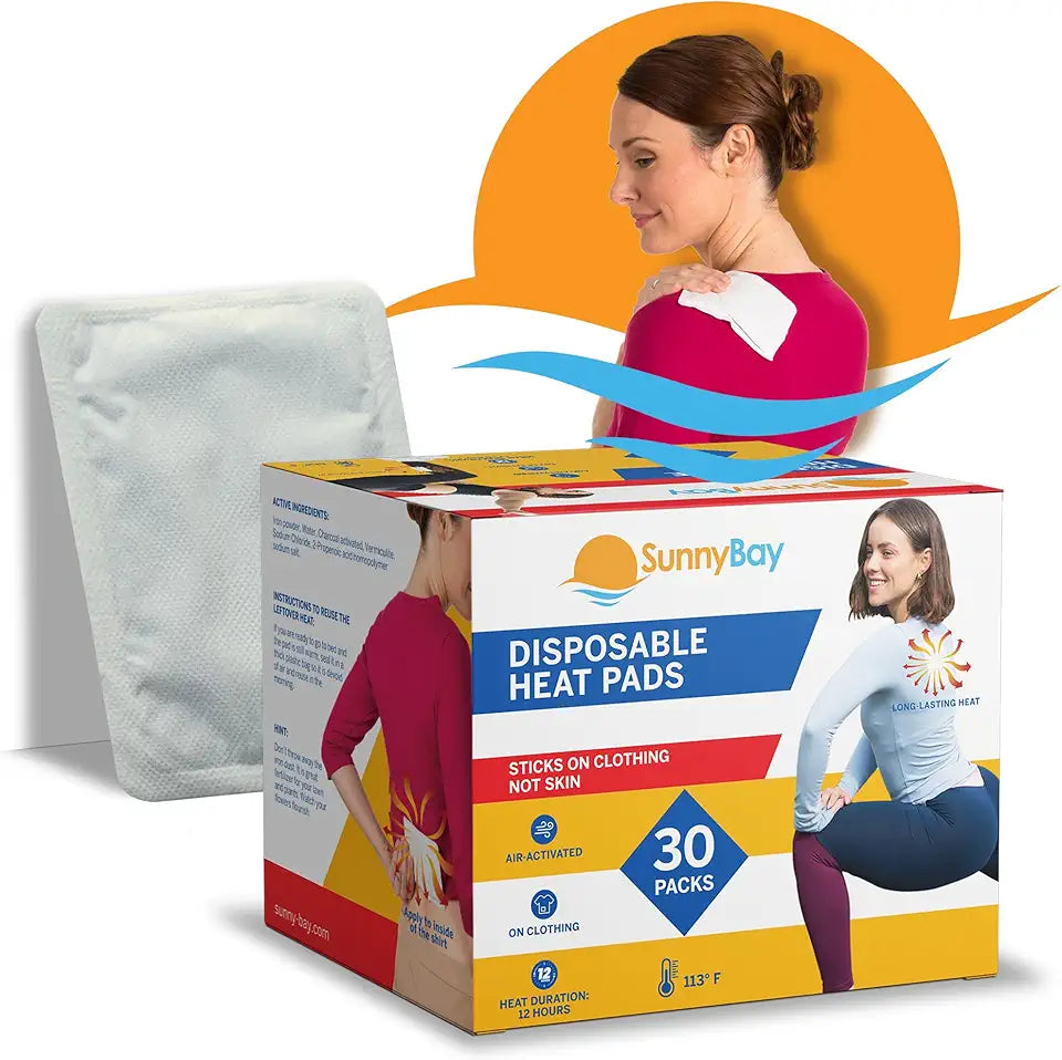 Adhesive Heat Patches, 5x3 inches, 30 Count F2964