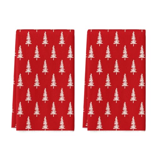 Beige Christmas Kitchen Dish Towels Set of 2 M6339