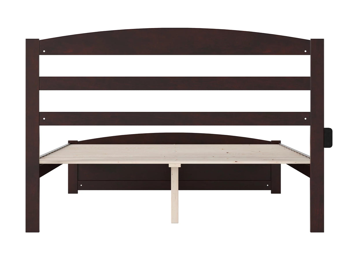 Queen Wood Platform Bed Frame with Headboard and Footboard M11418