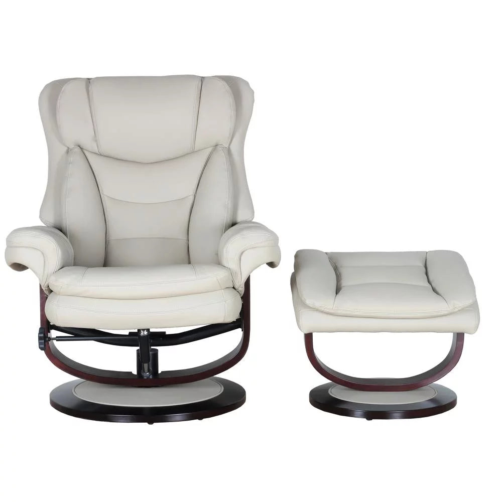 Swivel Pedestal Recliner with Ottoman P36375