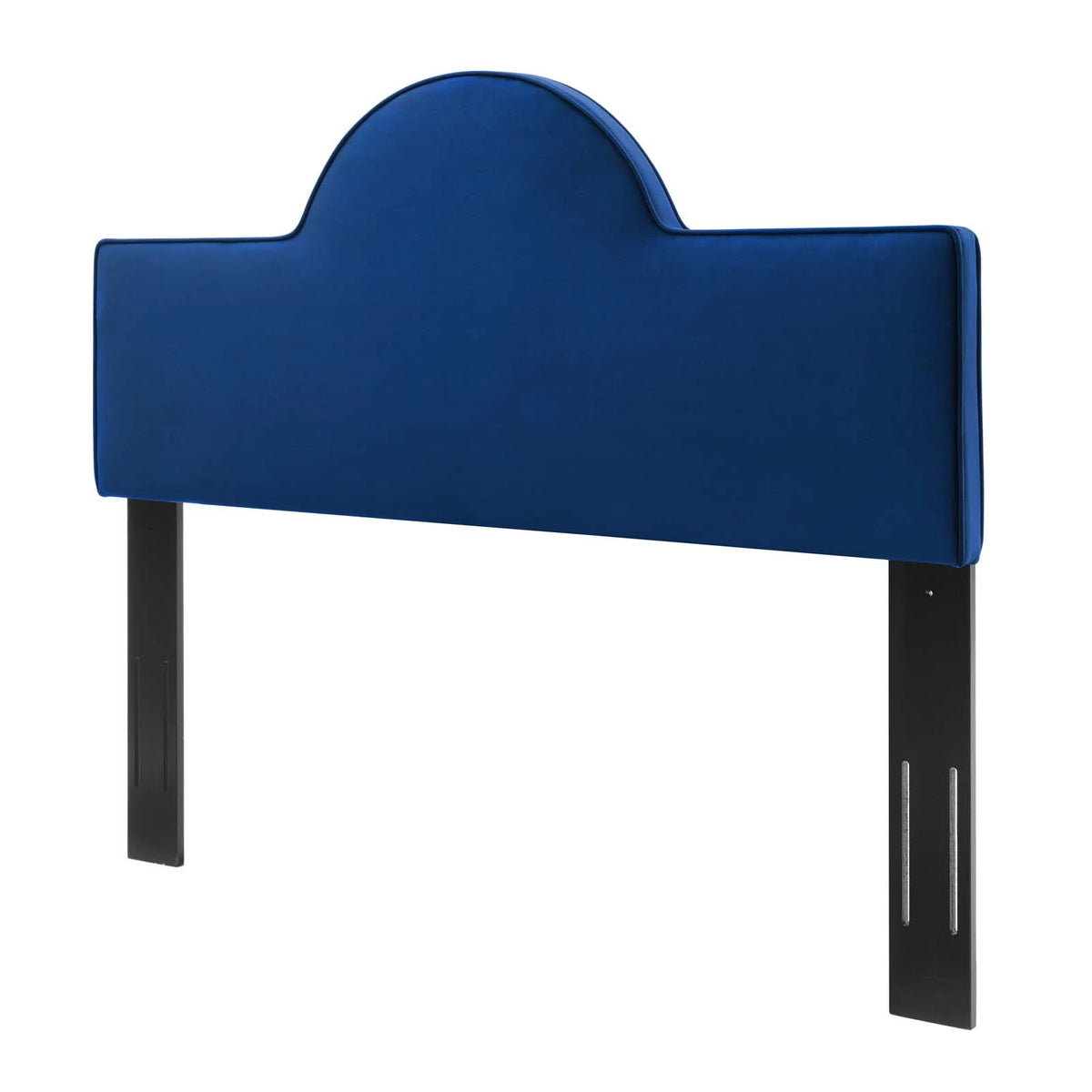Twin Size Velvet Blue Navy Headboard H46309