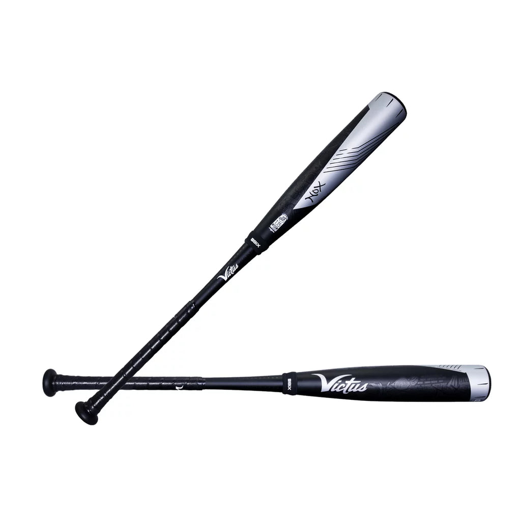 Two Piece Hybrid USSSA Baseball Bat -8 28"/20oz Black/Silver G650