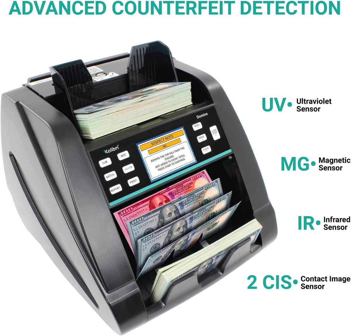 Money Counter Machine with Counterfeit Bill Detector S184